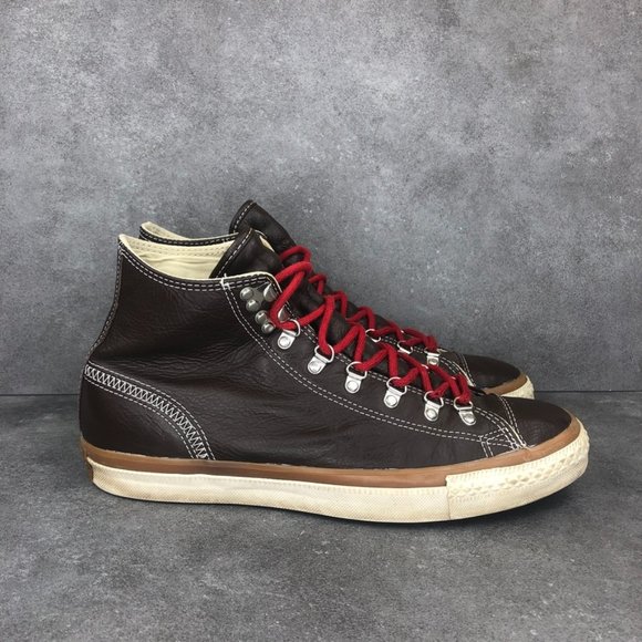 Converse CT All Star Hiker Leather Lace Up Hi Top Sneaker, Brown, Men's 10